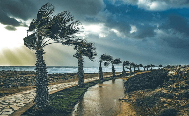 Afbeelding van een storm